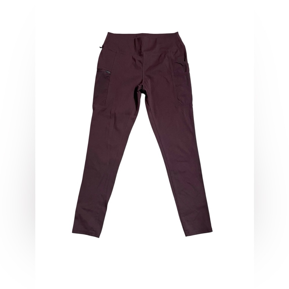 Carhartt Force Fitted Women’s S Maroon Utility Leggings Stretch Pockets